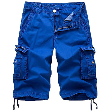 Men's Bermuda Drawstring Multi Pockets Casual Outdoor Hiking Shorts